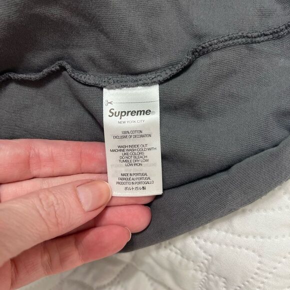 Supreme Gray camouflage embroidered Men's Shirt large - Picture 6 of 10